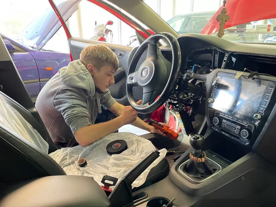 Car alarm installation